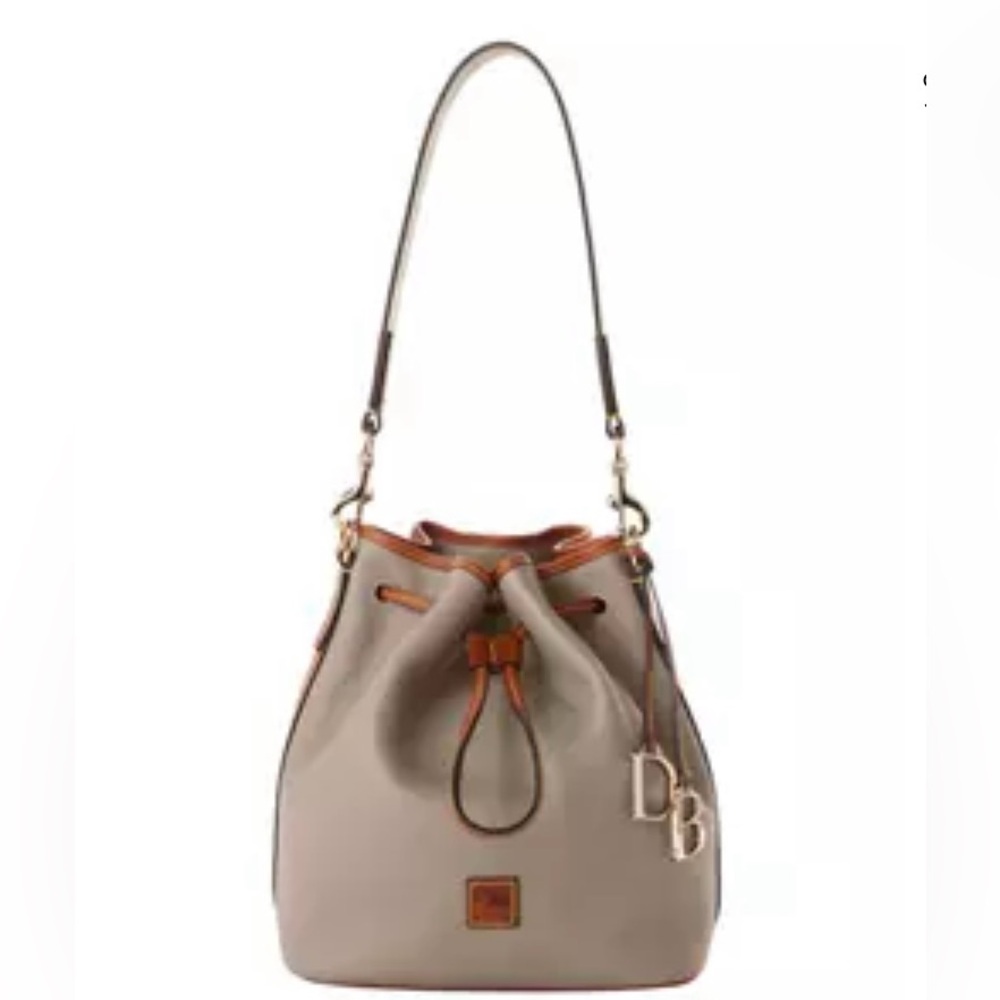 Dooney & Bourke Taupe and Tan Shoulder Bag